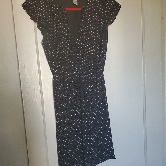 H&M Dresses & Skirts - H&M Black and White Polka Dot Midi Dress
